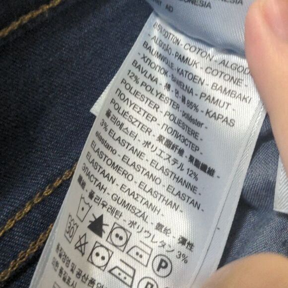 Levi's Classic Mid-Rise Skinny Deep Indigo Jeans - Picture 4 of 5